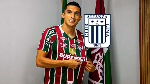 Kevin Serna, exjugador de Alianza Lima, con la camiseta de Fluminense.