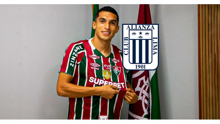 Kevin Serna, exjugador de Alianza Lima, con la camiseta de Fluminense.