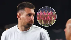 Messi y jugadores de Inter Miami.