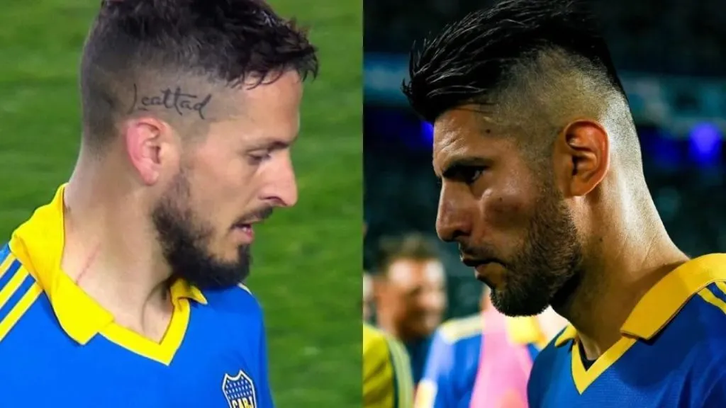 Darío Benedetto y su pelea con Carlos Zambrano. (Foto: Twitter).