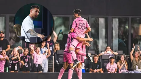 Lionel Messi, espectador de lujo en la victoria de Inter Miami.
