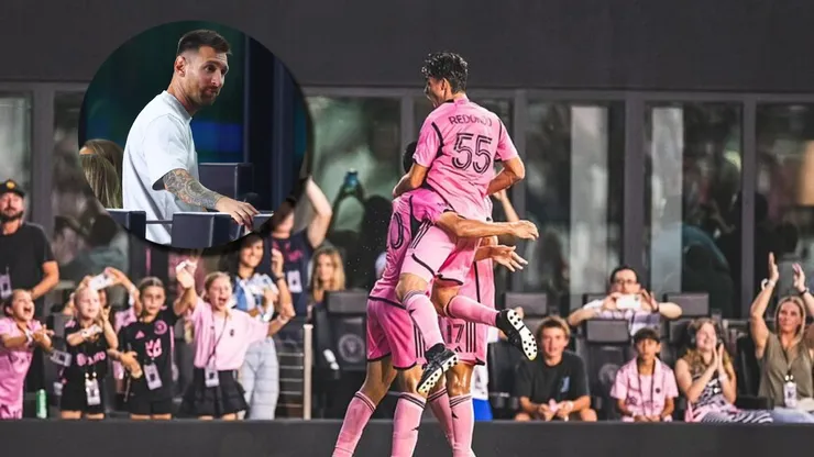 Lionel Messi, espectador de lujo en la victoria de Inter Miami.