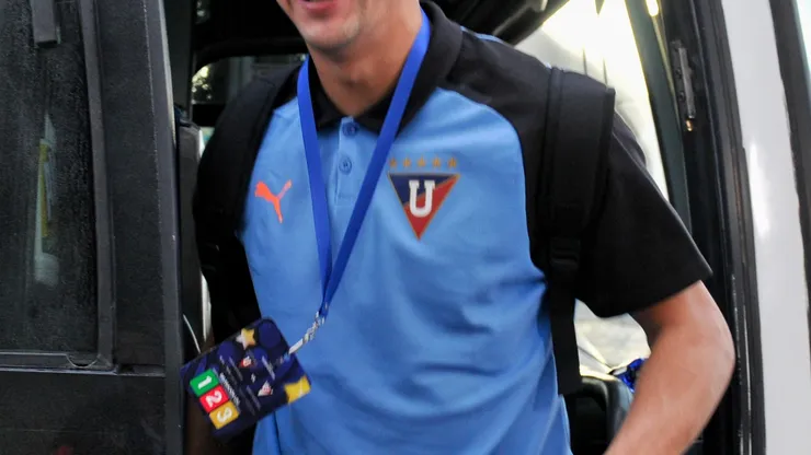 Así llegó Álex Arce al partido de Liga de Quito 