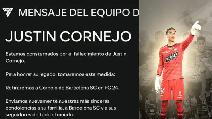 Así fue el mensaje de EA para Justin Cornejo 