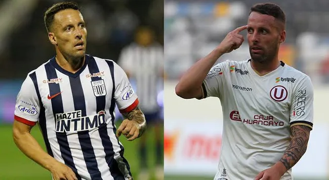 Pablo Lavandeira jugando en Alianza Lima y Universitario de Deportes. (Foto: Twitter).