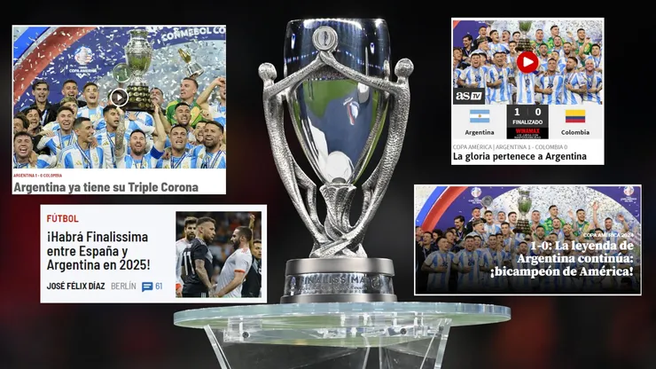 En medio de las noticias sobre España campeón, también hubo espacio para Argentina.