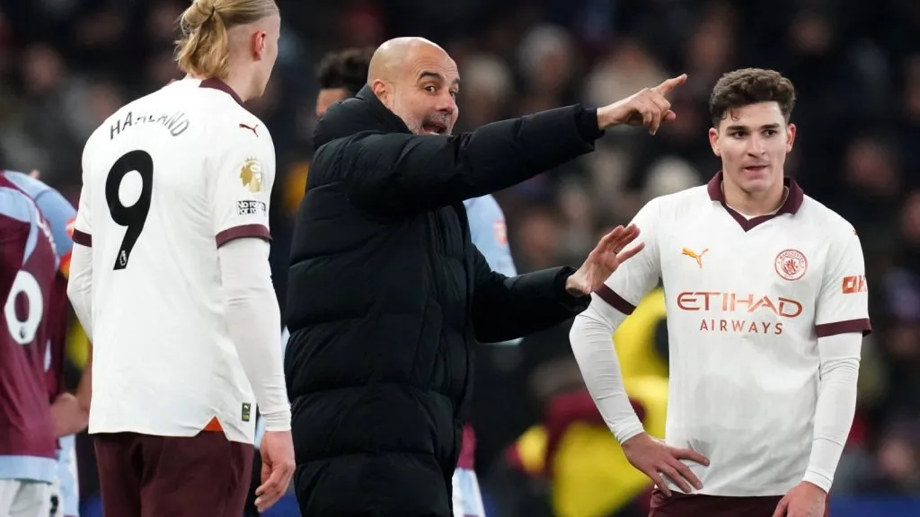 Hasta aquí Haaland siempre se impuso a Julián Álvarez en las elecciones de Guardiola: IMAGO