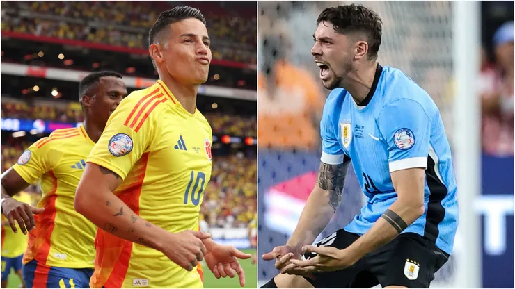 James Rodríguez y Federico Valverde, uno que vistió y otro que viste la camiseta del Real Madrid, serán los capitanes.