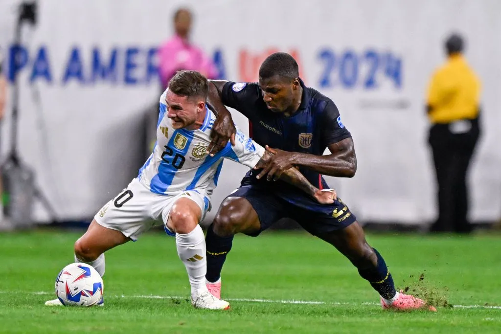 Argentina eliminó a Ecuador en el primer cruce de cuartos de final (IMAGO)