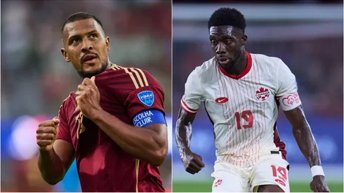 Salomón Rondón y Alphonso Davies, piezas clave para sus selecciones esta noche.