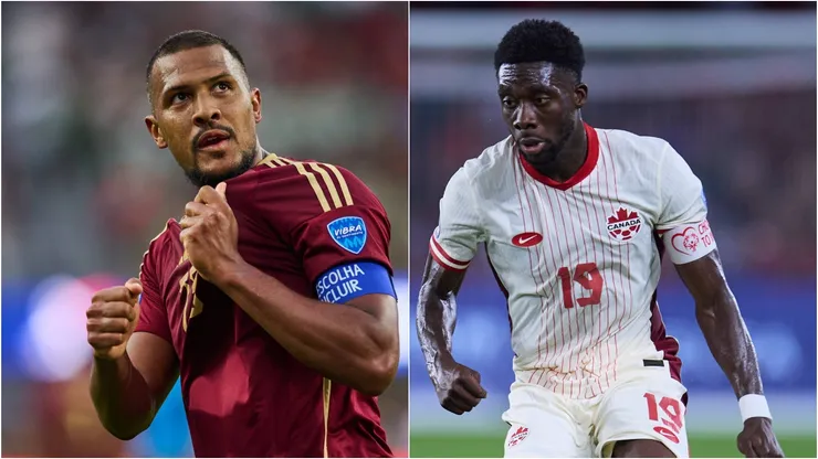 Salomón Rondón y Alphonso Davies, piezas clave para sus selecciones esta noche.