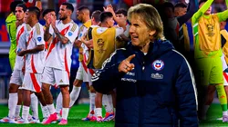 Ricardo Gareca con Chile ante Perú.