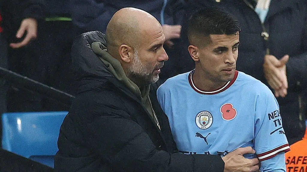 Joao Cancelo y Guardiola antes de su divorcio en Manchester City: IMAGO