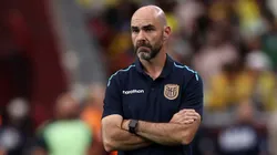 GLENDALE, ARIZONA - JUNE 30: Felix Sanchez Bas, Head Coach of Ecuador looks on during the CONMEBOL Copa America 2024 Group D match between Mexico and Ecuador at State Farm Stadium on June 30, 2024 in Glendale, Arizona. (Photo by Omar Vega/Getty Images)