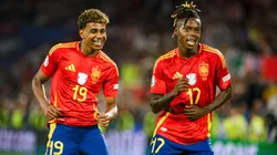 Lamine Yamal y Nico Williams.