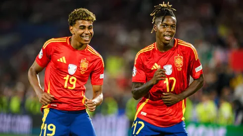 Lamine Yamal y Nico Williams.