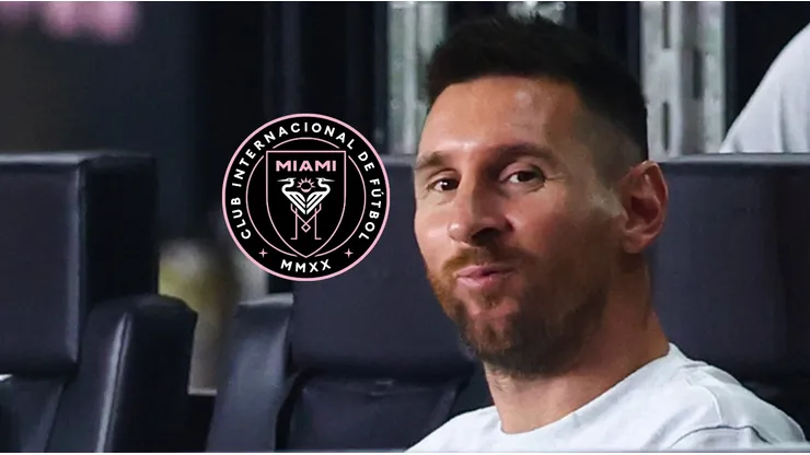 Escudo de Inter Miami y Lionel Messi.