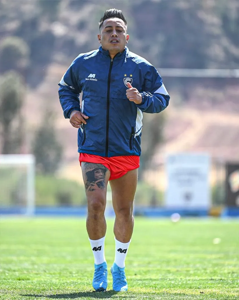 Christian Cueva entrenando en Cienciano. (Foto: Cienciano del Cusco).