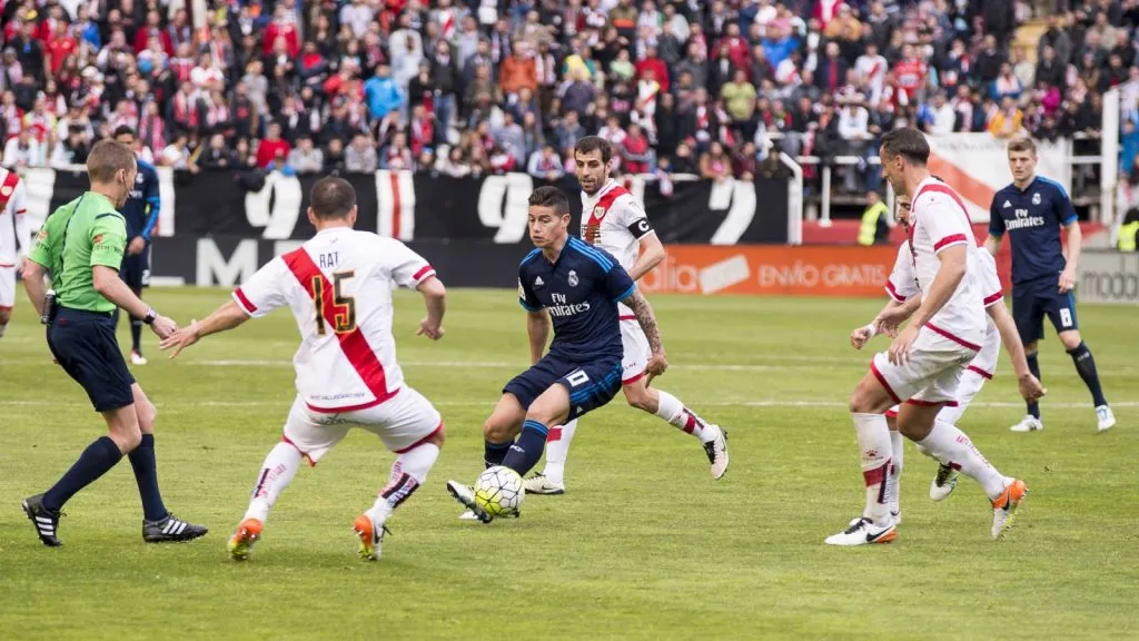 James Rodríguez en una de sus visitas a Rayo Vallecano: IMAGO