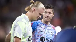 Michael Owen dijo que Erling Haaland es el delantero ideal para cuando Robert Lewandowski se marche del FC Barcelona.