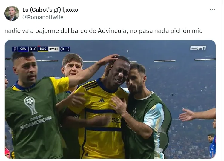 Luis Advíncula víctima de memes tras expulsión. (Foto: Captura de X)