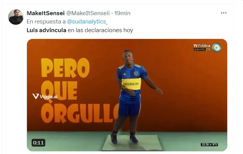 Luis Advíncula víctima de memes tras expulsión. (Foto: Captura de X)