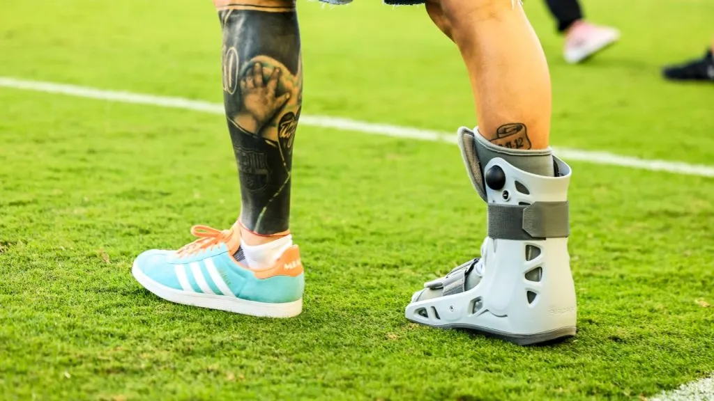 Messi y su pierna derecha, tema de estado en Inter Miami: IMAGO