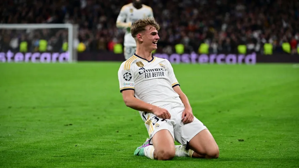Nico Paz y su gol ante Napoli para ayudar en la Champions ganada por Real Madrid: IMAGO
