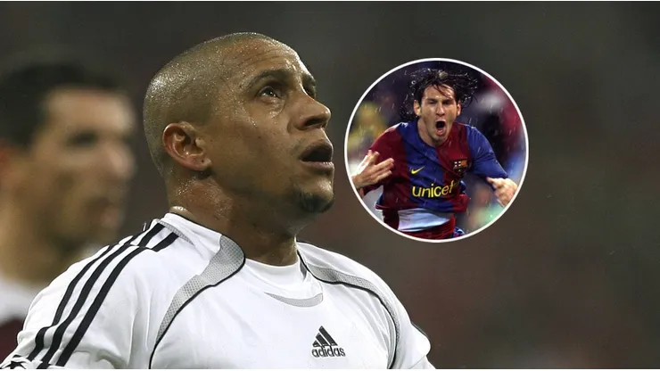 Roberto Carlos y Lionel Messi.