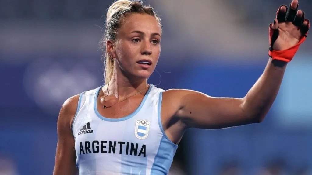 La bonita jugadora de “Las Leonas” albicelestes (Prensa COA)