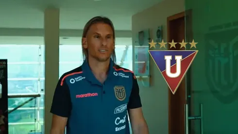 El DT de Ecuador fue a ver a Liga de Quito