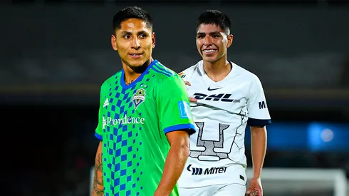 Raúl Ruidíaz y Piero Quispe.