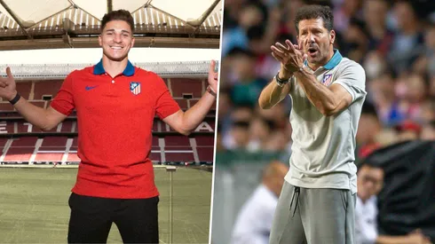 Julián Álvarez ya se entrenó en la Ciudad Deportiva de Majadahonda este martes 13 de agosto.