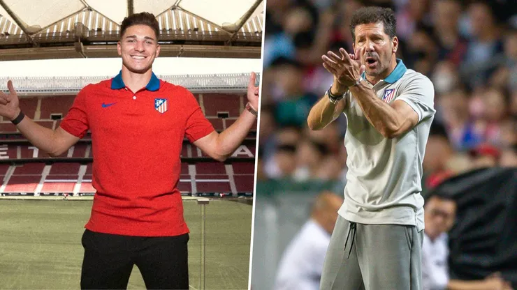 Julián Álvarez ya se entrenó en la Ciudad Deportiva de Majadahonda este martes 13 de agosto.