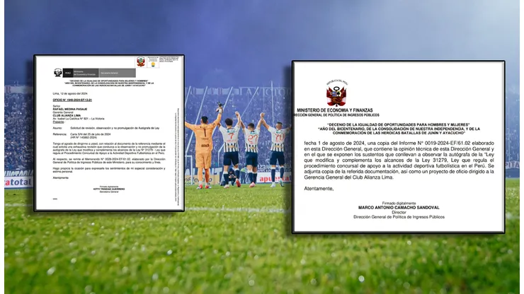 Alianza Lima pide revisar ley que favorecería a Universitario