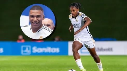 Linda Caicedo y Kylian Mbappé, protagonistas de la nueva camiseta del Real Madrid.