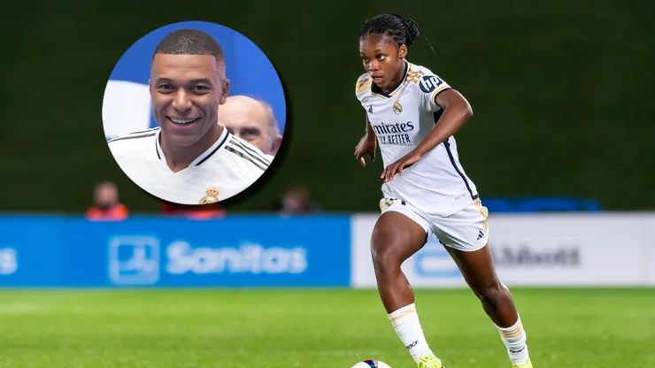 Linda Caicedo y Kylian Mbappé, protagonistas de la nueva camiseta del Real Madrid.