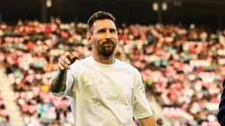 Lionel Messi, espectador de lujo durante el último triunfo de Inter Miami.