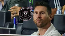 El escudo de Inter Miami y Lionel Messi.