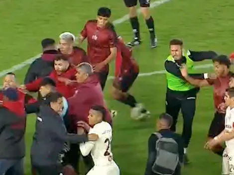 Jugadores de Universitario y Melgar se agarraron a puñetazos