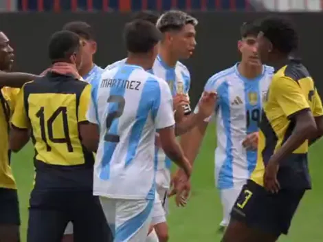 VIDEO | Brutal batalla campal entre las selecciones Sub-16 de Ecuador y Argentina