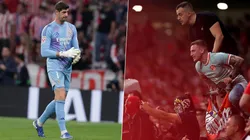 Los hinchas del Atlético de Madrid no le perdonan a Thibaut Courtois el haber pasado del Colchonero al Real Madrid.