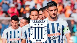 El plantel oficial de Alianza Lima antes de un partido de la Liga 1 de Perú.