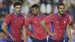 Julián y Koke, en la previa de la visita del equipo de Simeone a Vallecas.