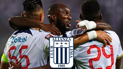 El plantel de Alianza Lima festejando un gol.