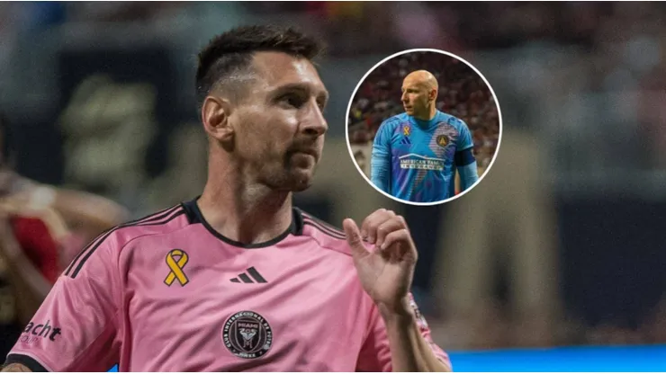 Lionel Messi y Bradley Guzan.