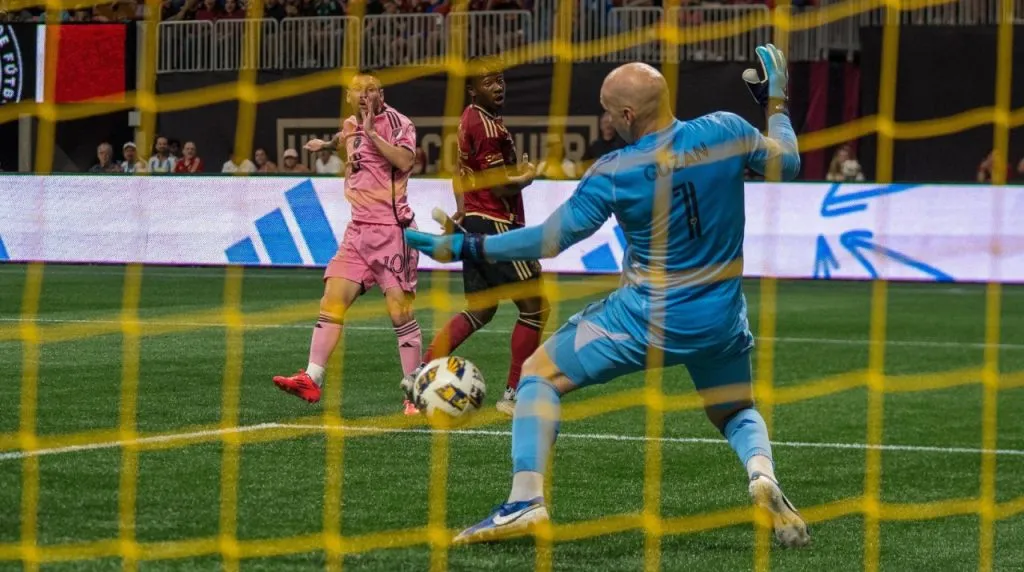 Opción de gol de Messi en Atlanta United vs Inter Miami. (Foto: Imago)