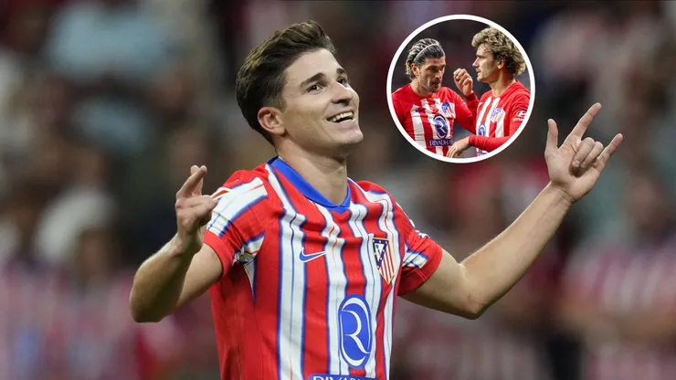 El delantero argentino festejó en su quinto partido con la camiseta del Colchonero.