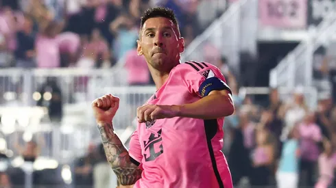 Messi en la victoria de Inter Miami vs Philadelphia Union.