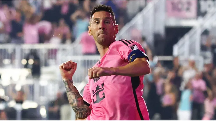 Messi en la victoria de Inter Miami vs Philadelphia Union.